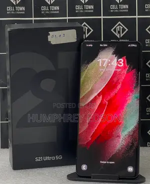New Samsung Galaxy S21 Ultra 5G 256 GB Black