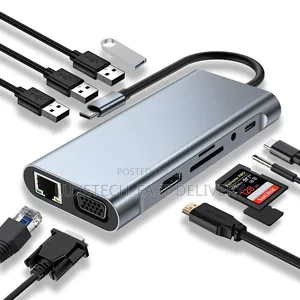 Type-C to Hdmi 11-in-1 Adapter for Usb-C Port to Multiple Connections