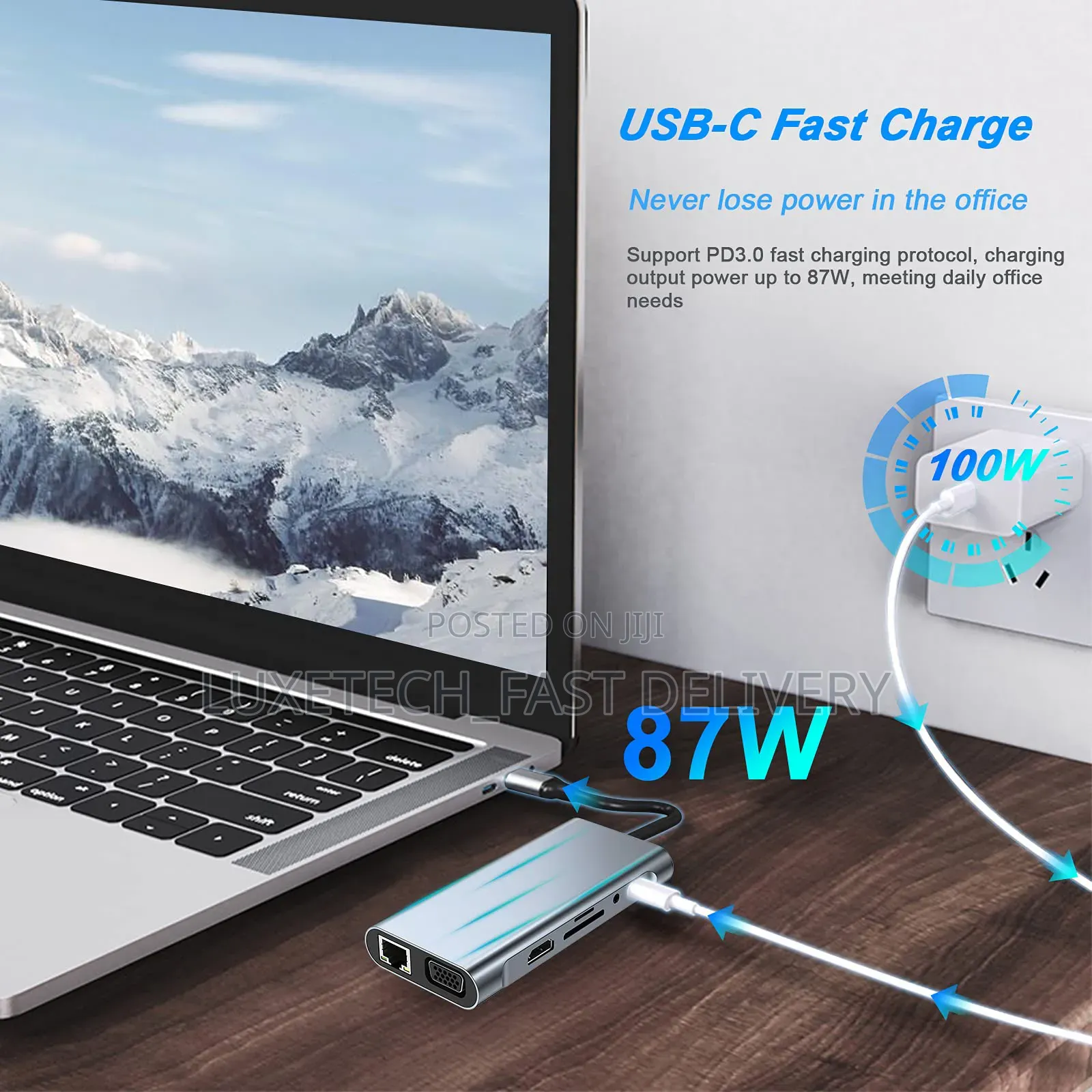Docking Station 11 in 1 USB C 3.0 Hub Type C