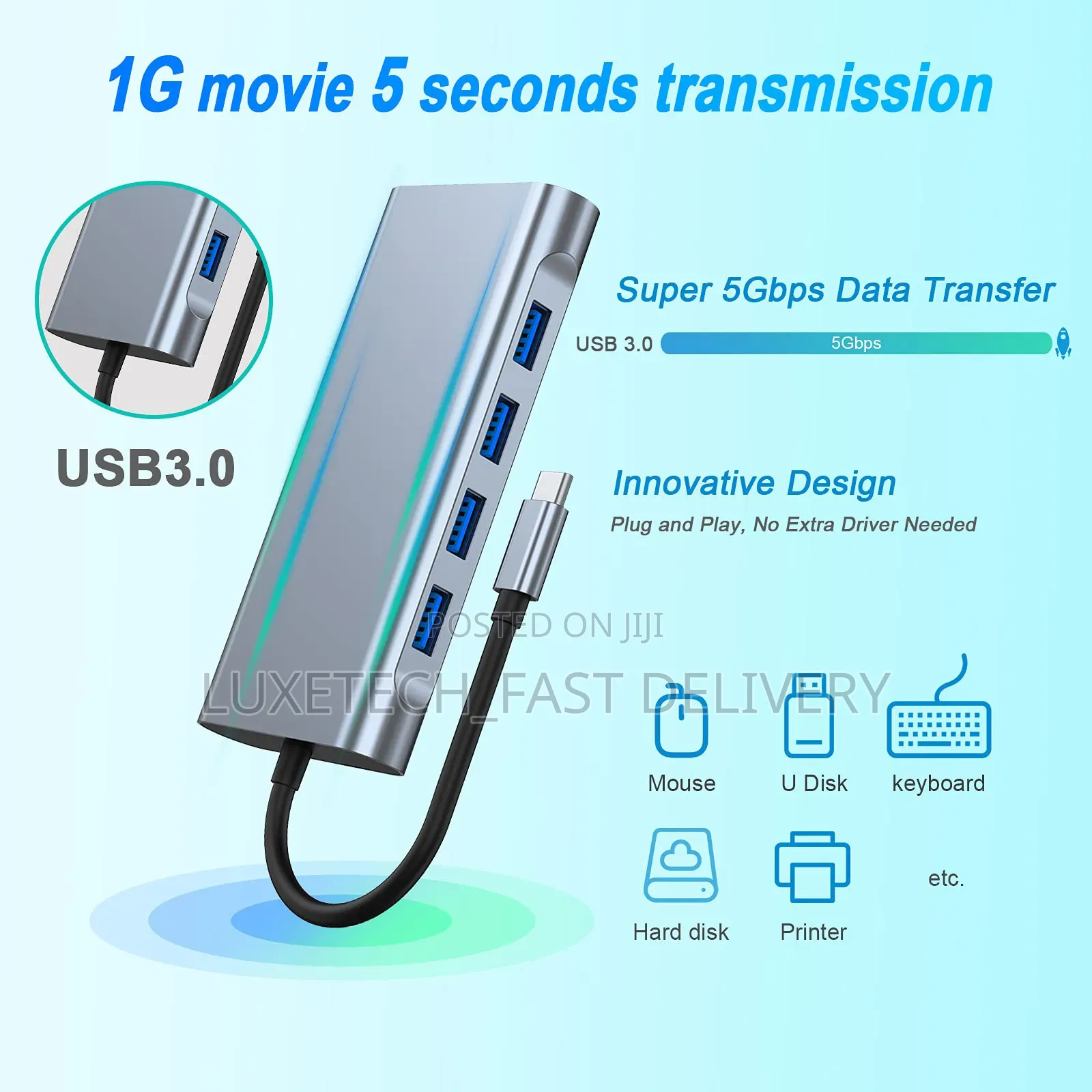 Docking Station 11 in 1 USB C 3.0 Hub Type C