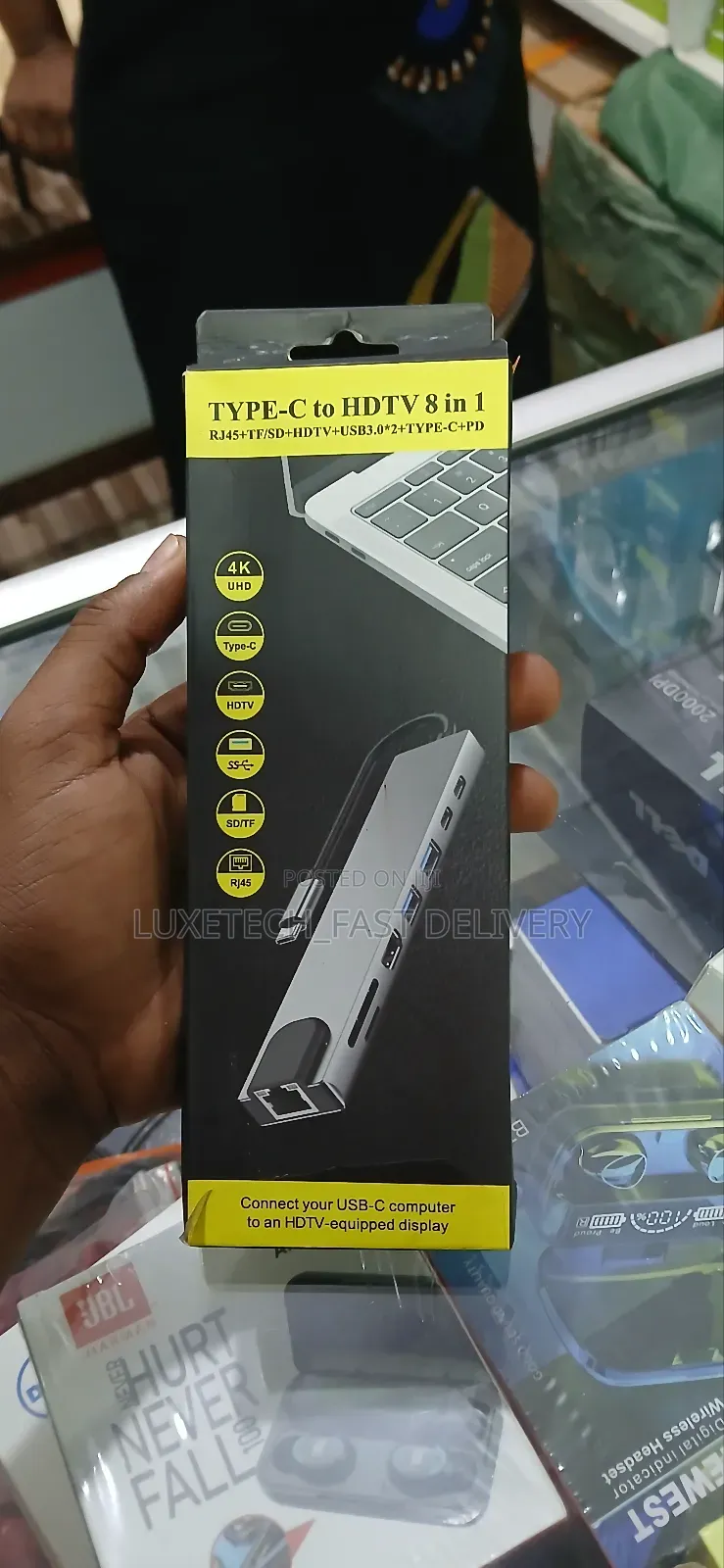 8 in 1 Multiport Usb-C Hub Hdmi Usb 3.0 Adapter