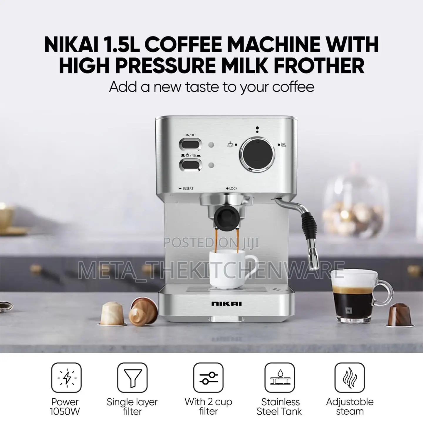 Nikai Coffee Maker 15bar NEM230A