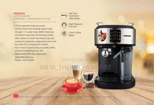 Nikai Coffee Maker (Expresso, Cappuccino Latte) 15bar