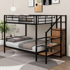 Photo - Bunk Bed 4x6 Up and Down and Cabinet Small