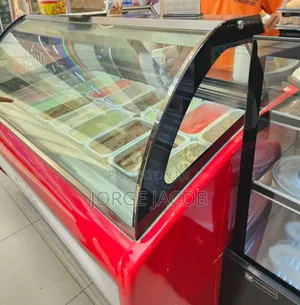 Large Ice Cream Commercial Showcase Display
