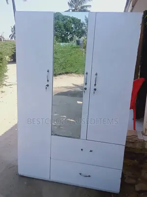 Kabati Milango Mitatu Nzuriii Mnoo Rangi Nyeupe Bei Rahisi