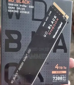 Wd_blacktm Sn850x Nvmetm 4tb SSD