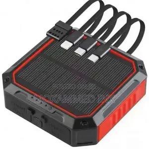 4 IN 1 With Built-in Cable SOLAR POWER BANK 10000MAH