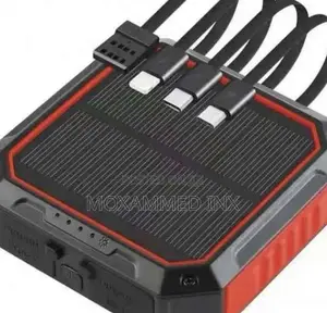 4 IN 1 With Built-in Cable SOLAR POWER BANK 10000MAH