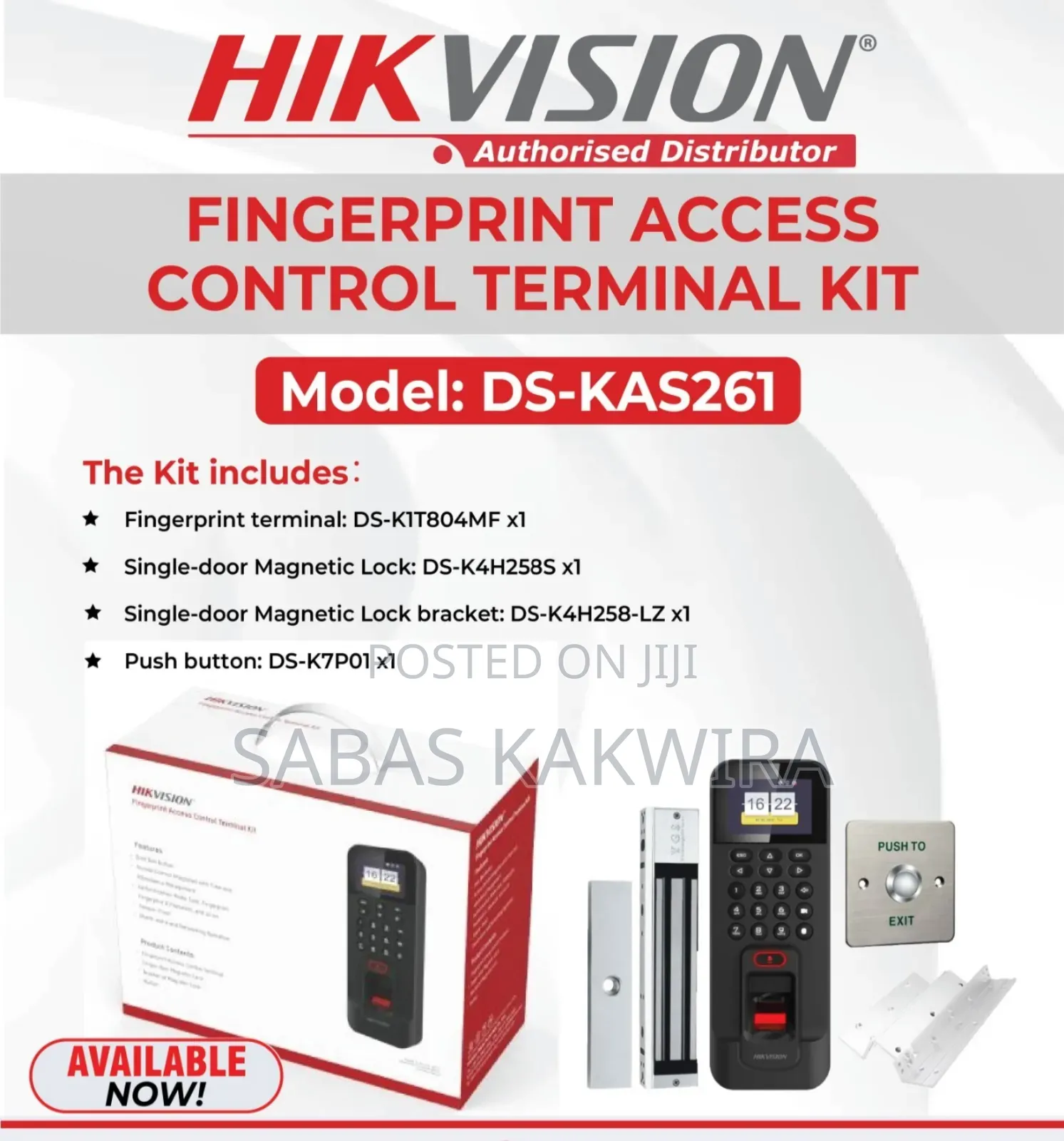 Fingerprint Access Control Terminal Kit