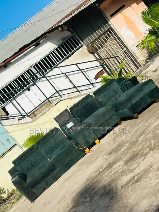 Sofa Hizo Hapo L Shape Used Bei Kitonga Tuwahi
