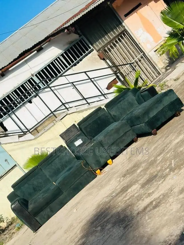 Sofa Hizo Hapo L Shape Used Bei Kitonga Tuwahi