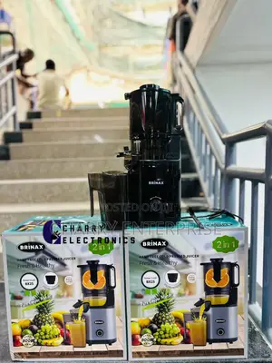 BRINAX HAND FREE / Slow JUICER 2 in 1 With ICE Cream Filter