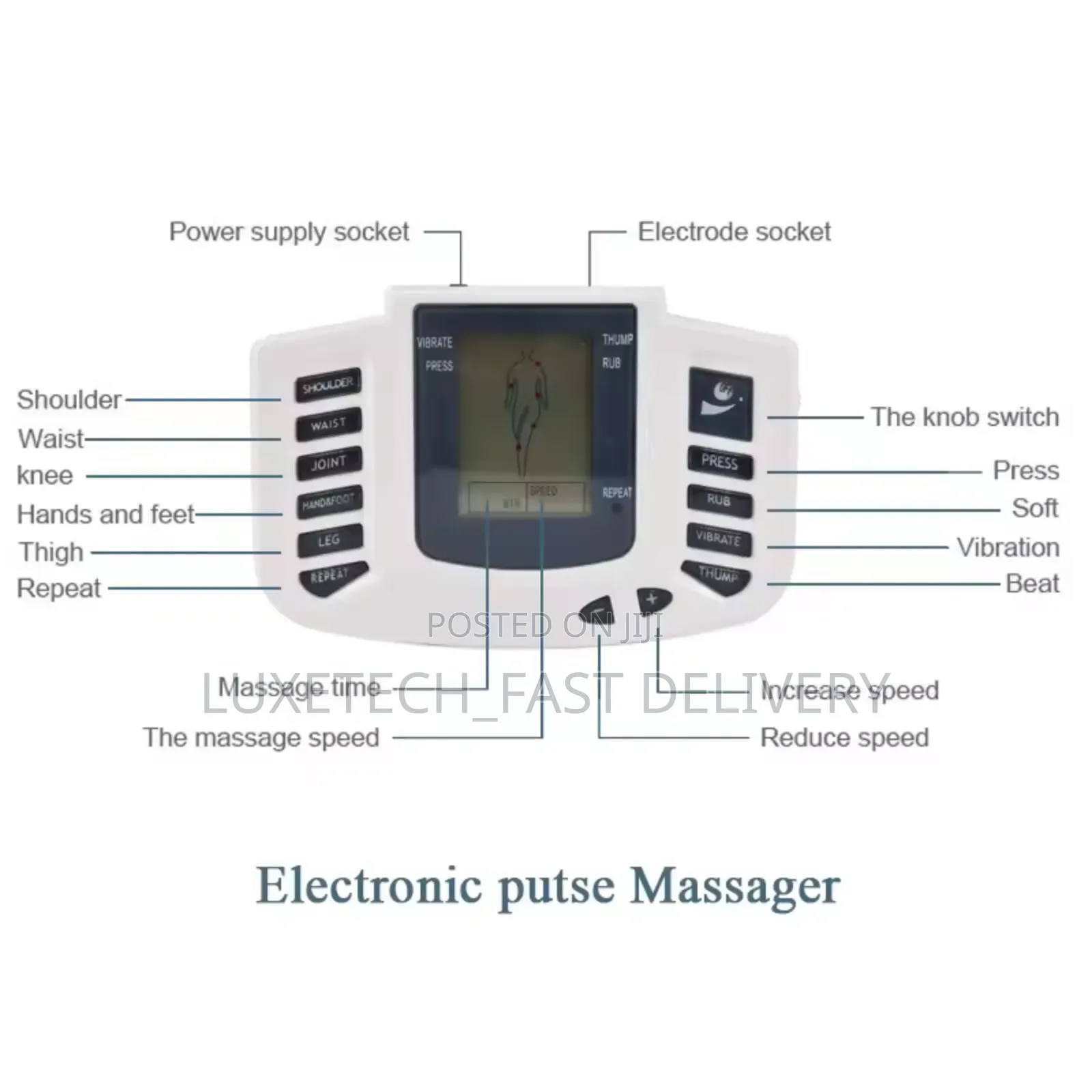 Electric Stimulation Body Massager Digital Therapy Machine