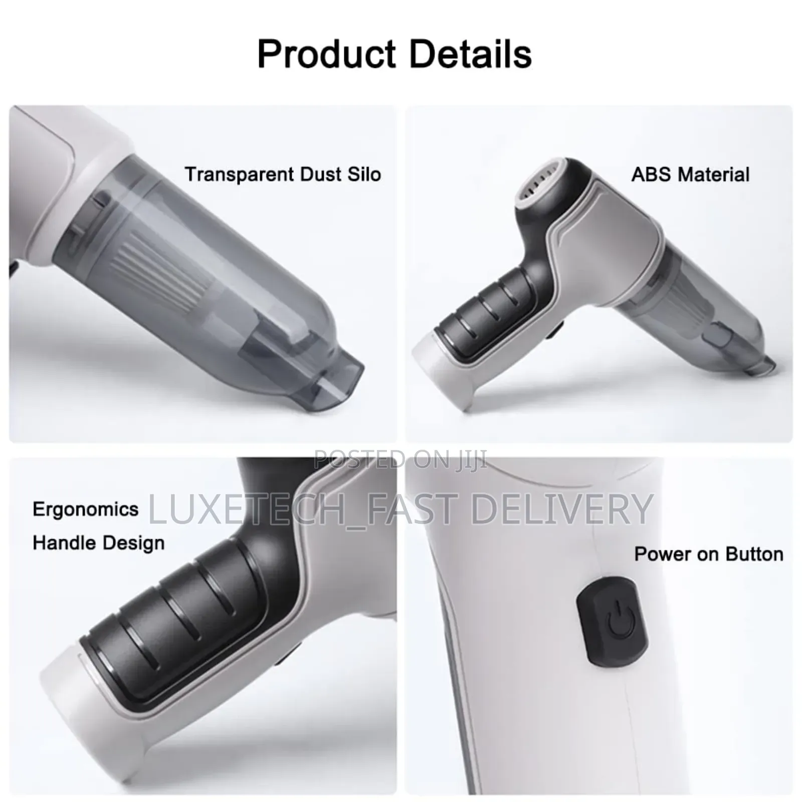 Portable Home And
Car Cordless Vacuum Cleaner Strong Suction