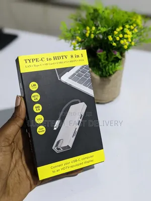 Type-C Adaptor 8 in 1 Vga ,Hdmi,Lan,Type C,Sd Card Usb 3.0