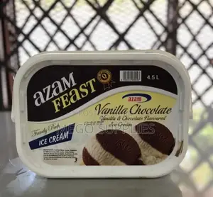 Photo - Azam Feast Ice Cream Vanilla Chocolate 4.5L