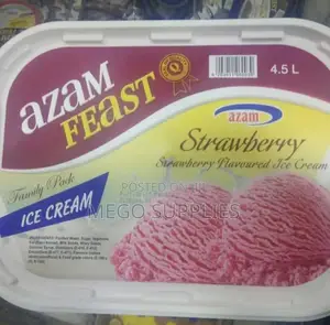 Photo - Azam Feast Ice Cream Strawberry 4.5L