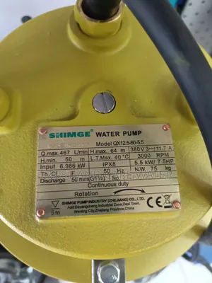 Shimge Sawege Pump 7.5hp