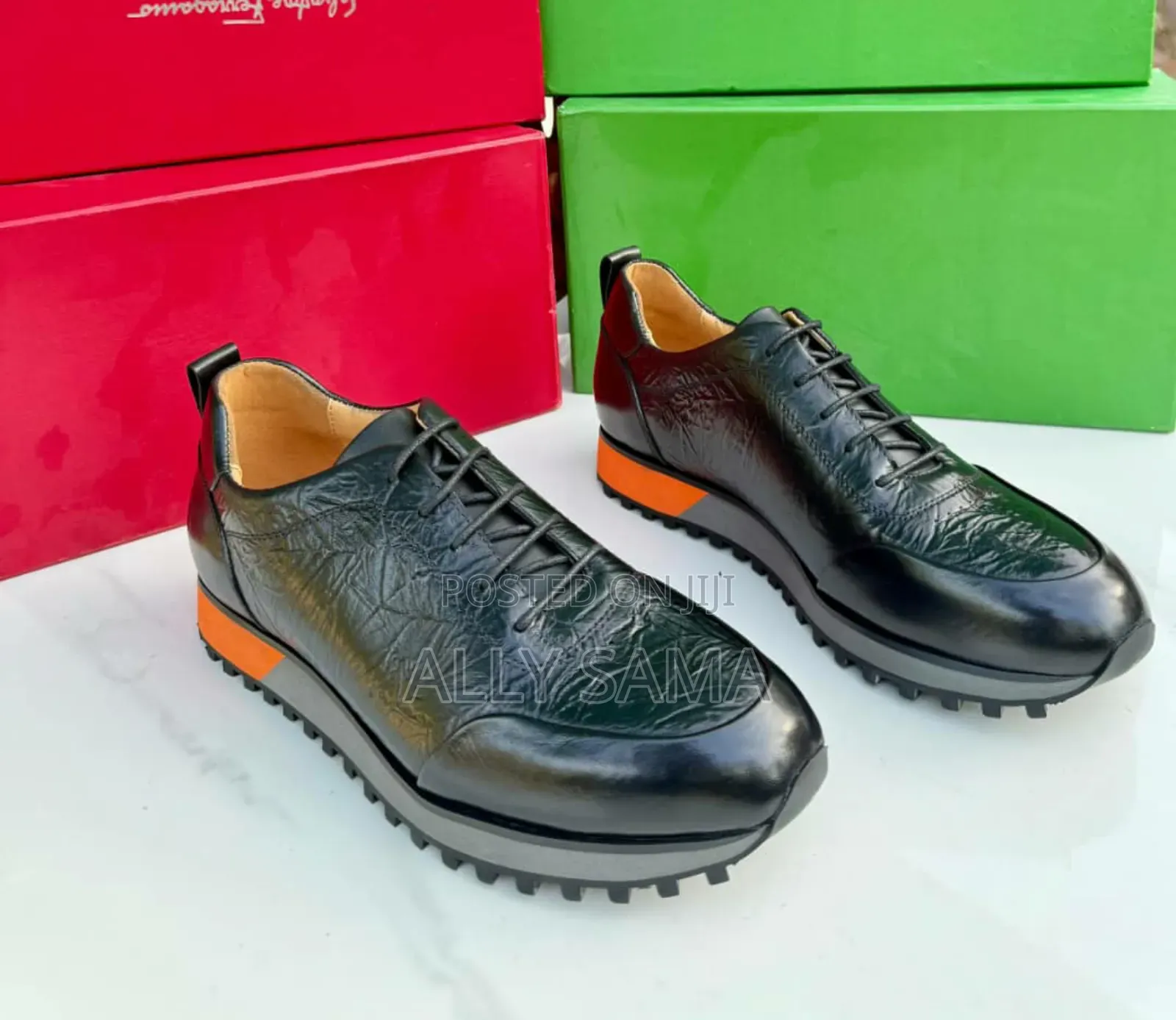 Men's Official Shoes Berluti Black Material Leather