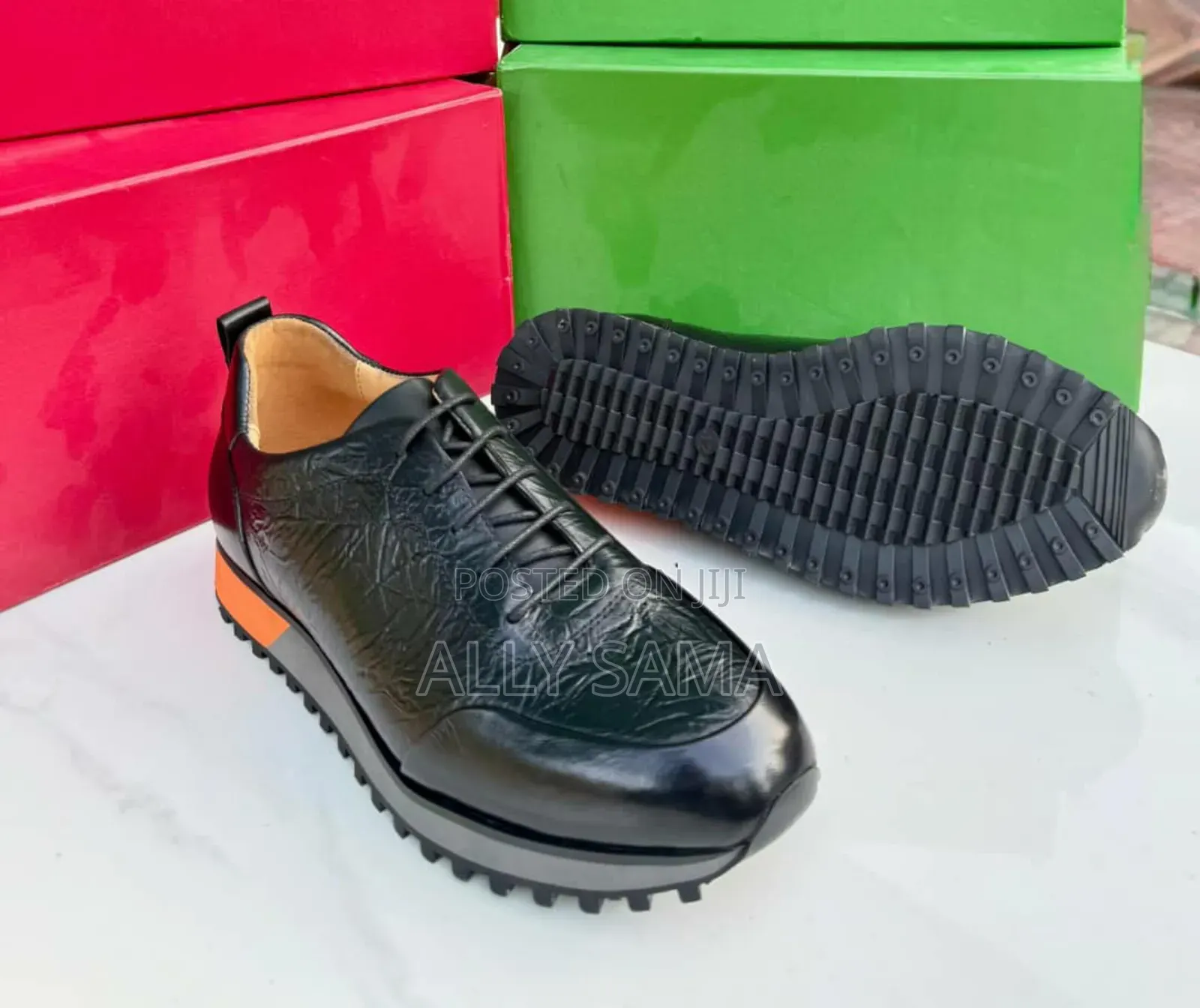 Men's Official Shoes Berluti Black Material Leather