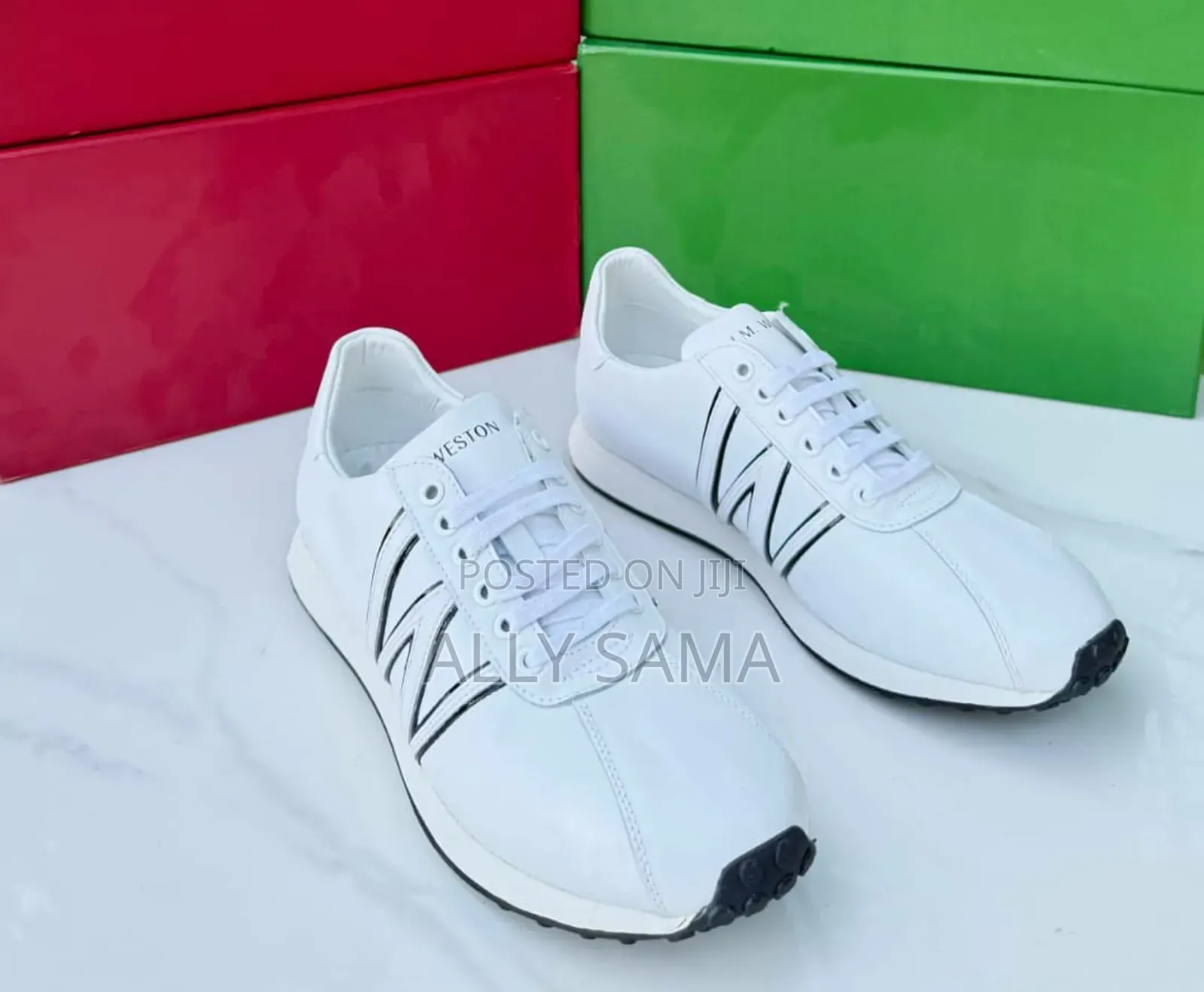 Men's Official Shoes J.M Weston White Material Leather