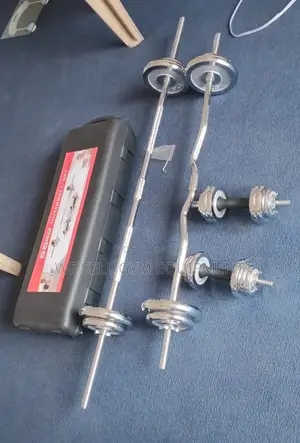 Adjustable Weight Dumbbells and Barbell Set