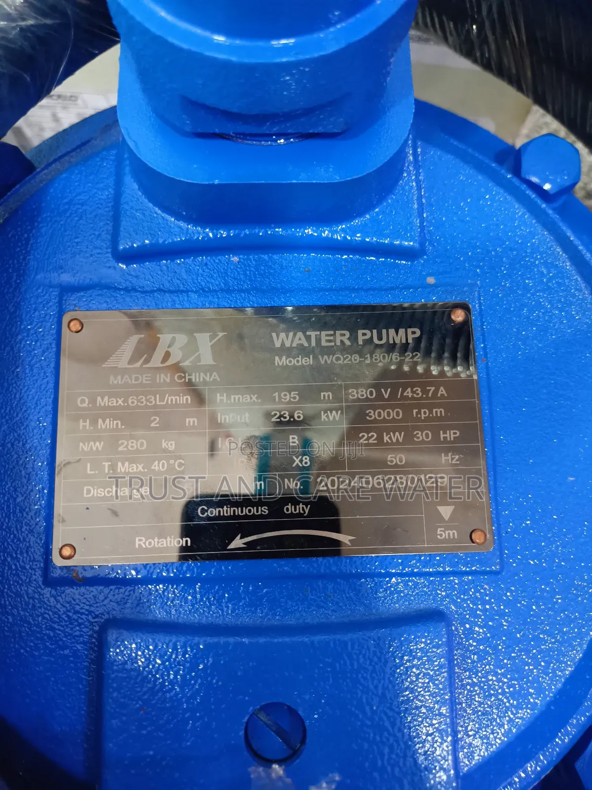 LBX Sawege Pump 30HP