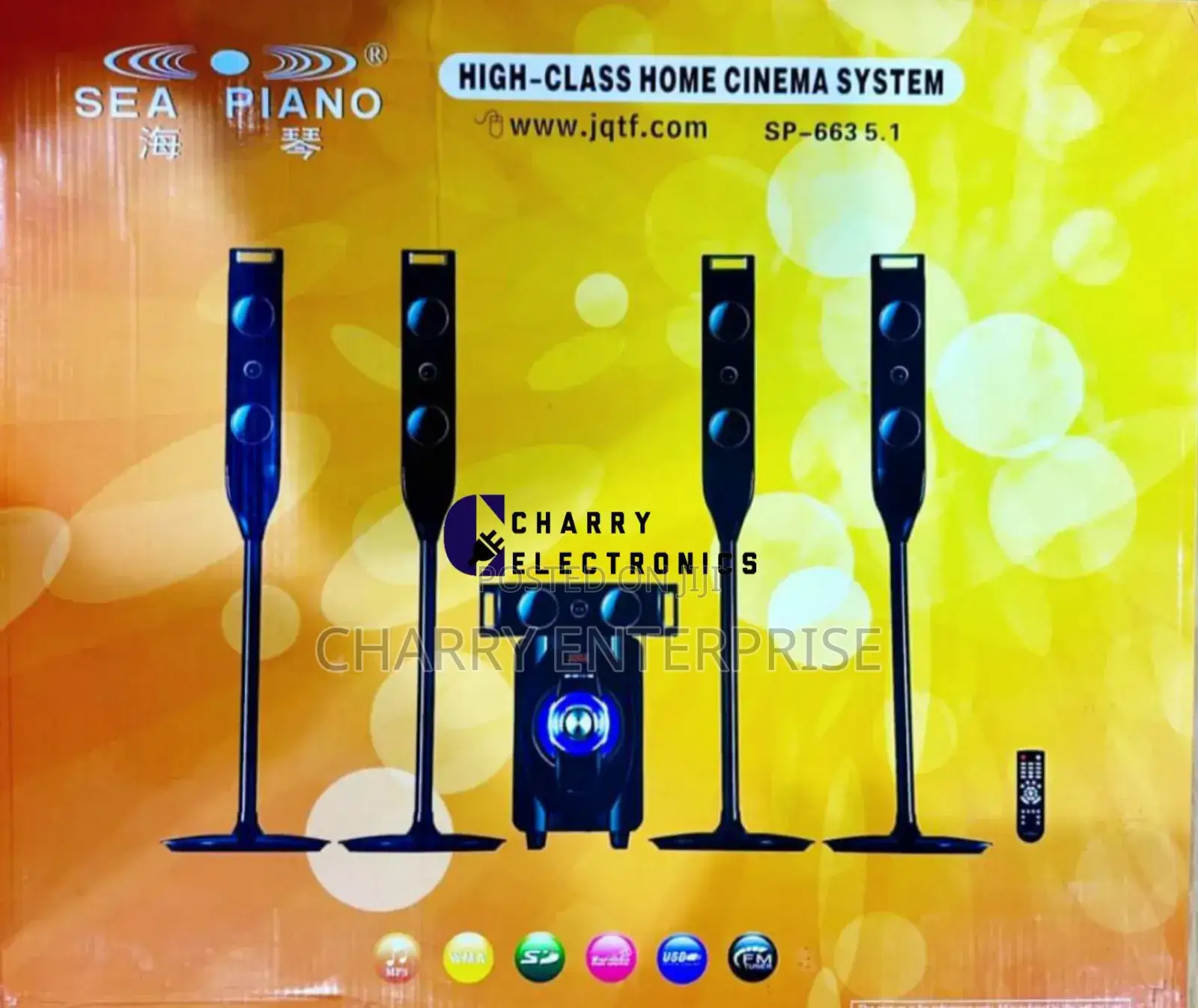 SEA PIANO SP-663 Home Cinema System With 5tower Speakers