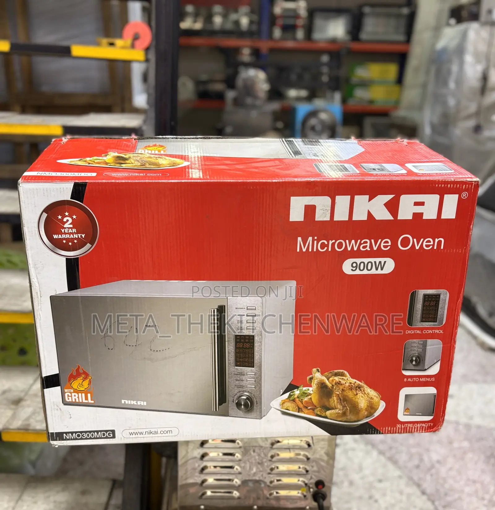 Nikai Digital Microwave With Grill 30L 900W NMO300MDG