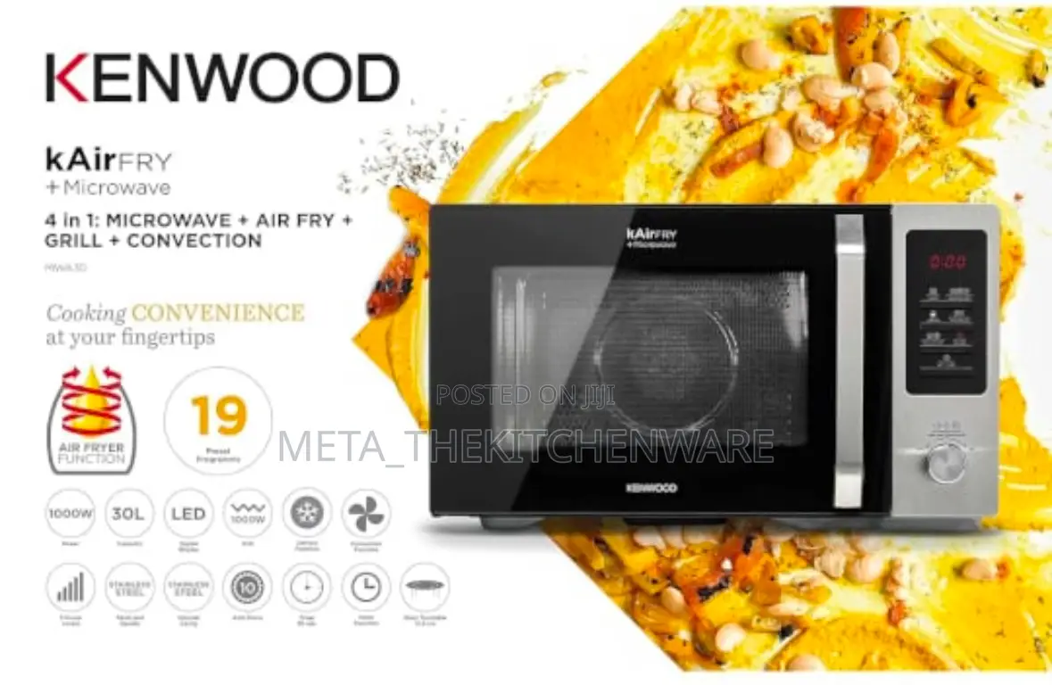 Kenwood Air Fryer Microwave Oven With Grill 4in1 30L 1000W