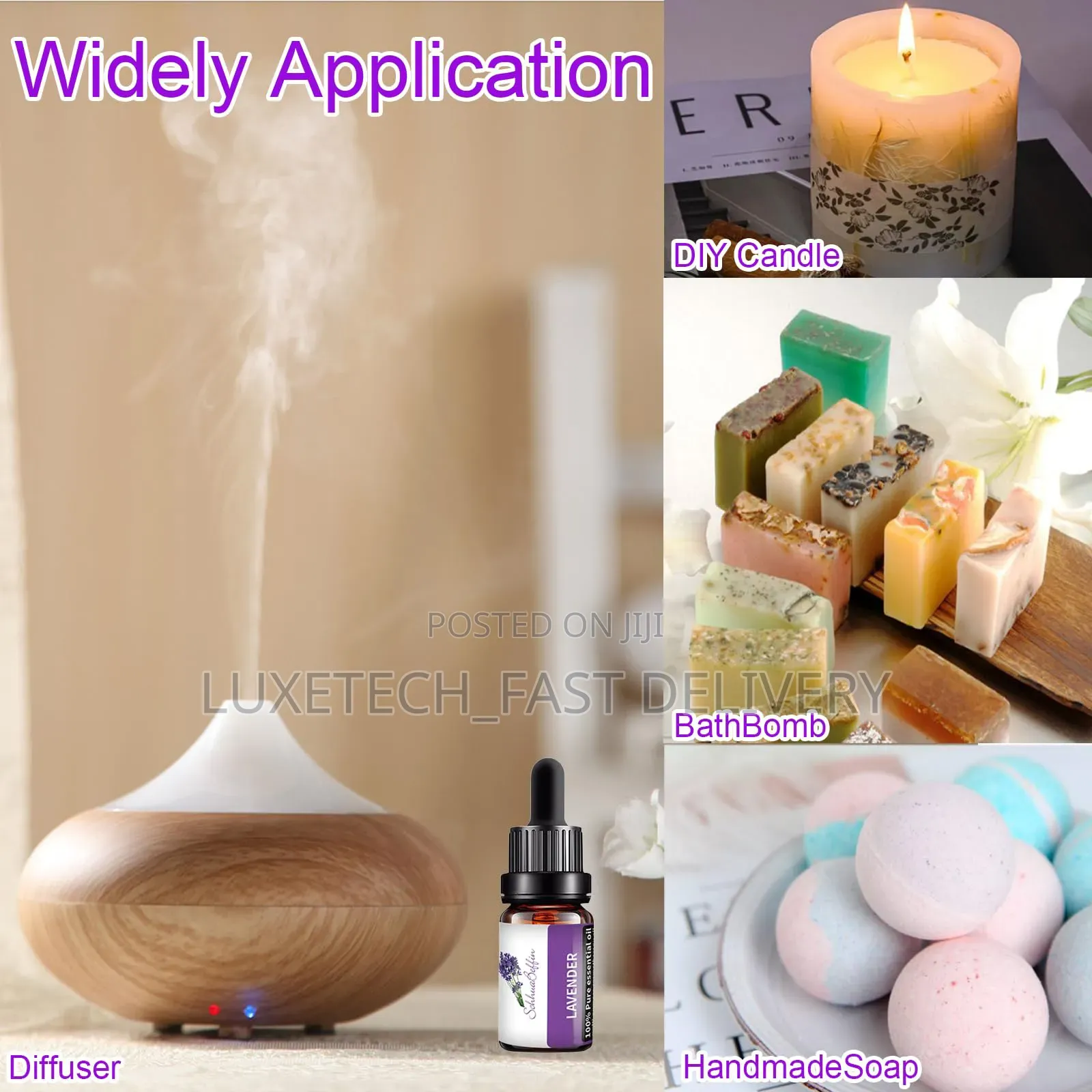 Lavender Essential Oil for Aroma Therapy