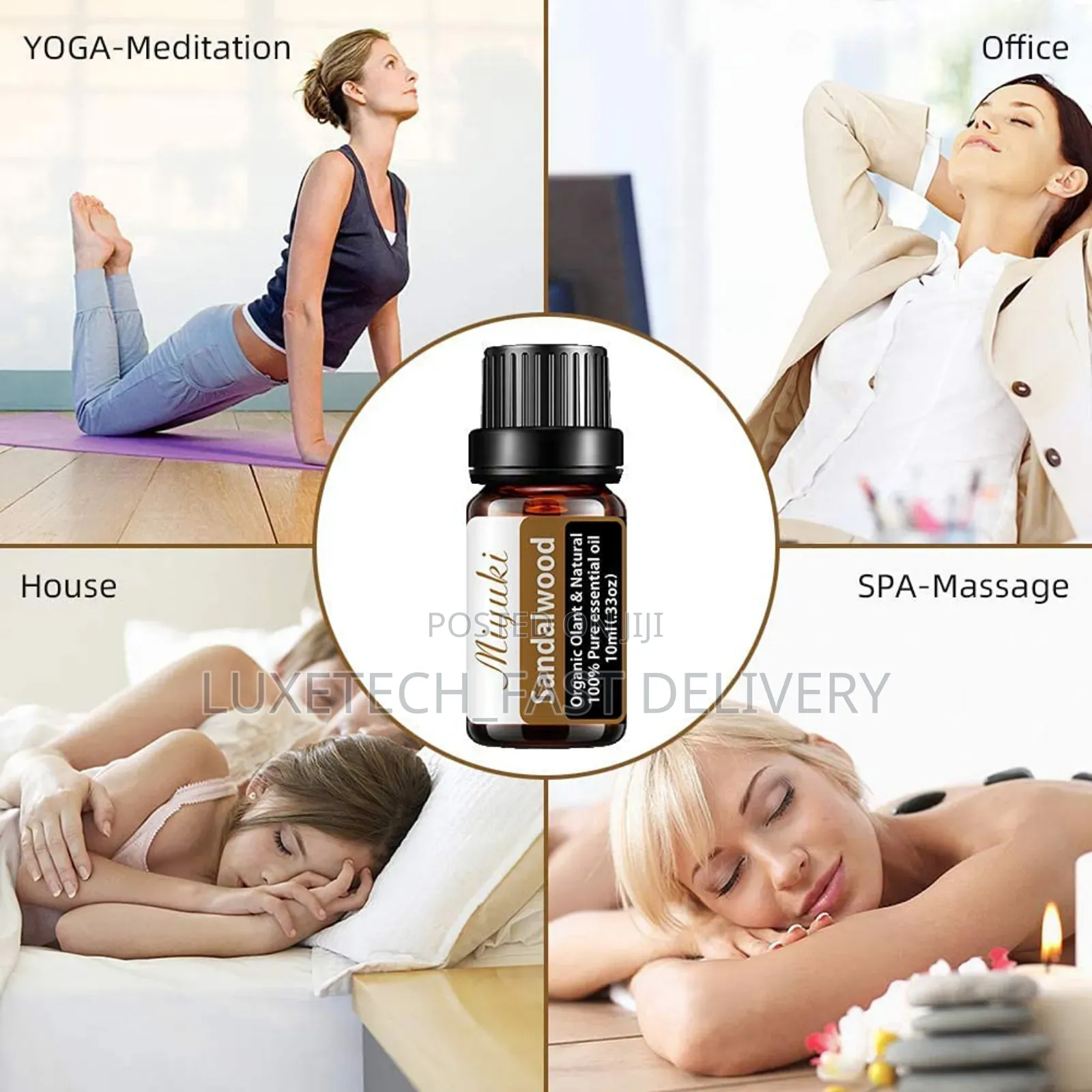 Sandal Wood Essential Oils Aromatherapy Diffusers Air Fresh