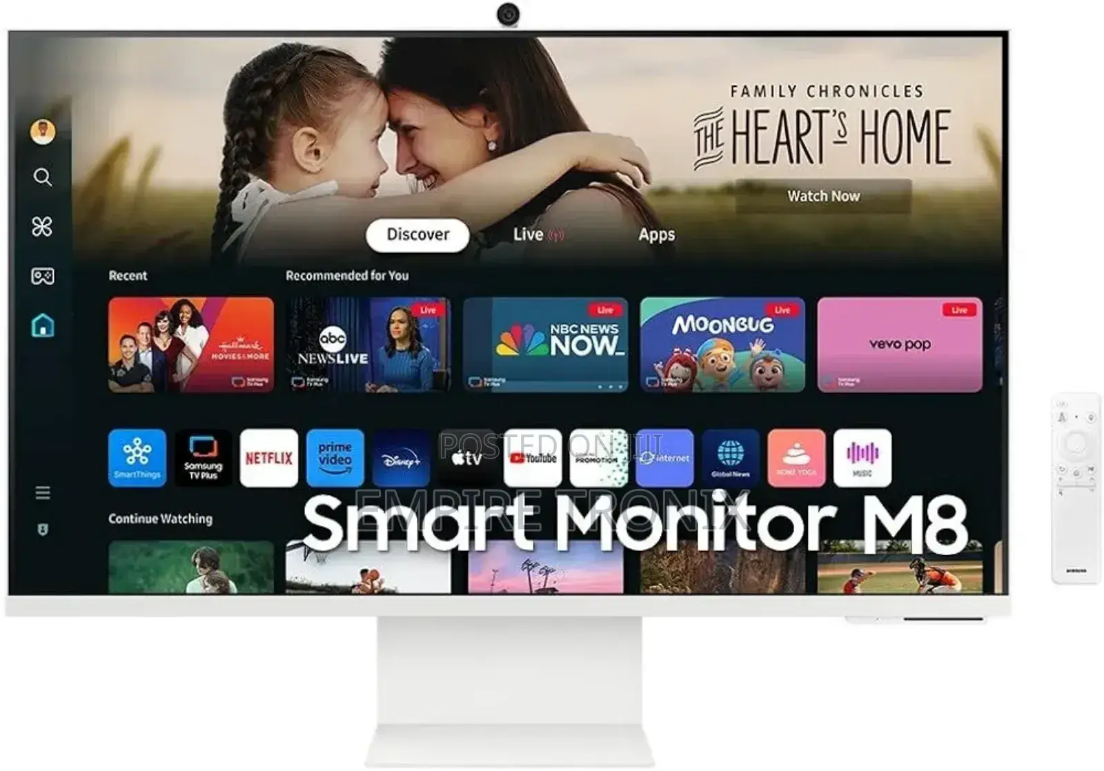 Samsung 32" Smart Monitor M8 M80C With Webcam White