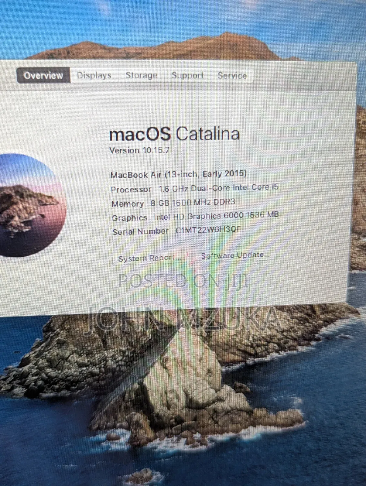 Laptop Apple MacBook Air 2015 8GB Intel Core I5 SSD 256GB