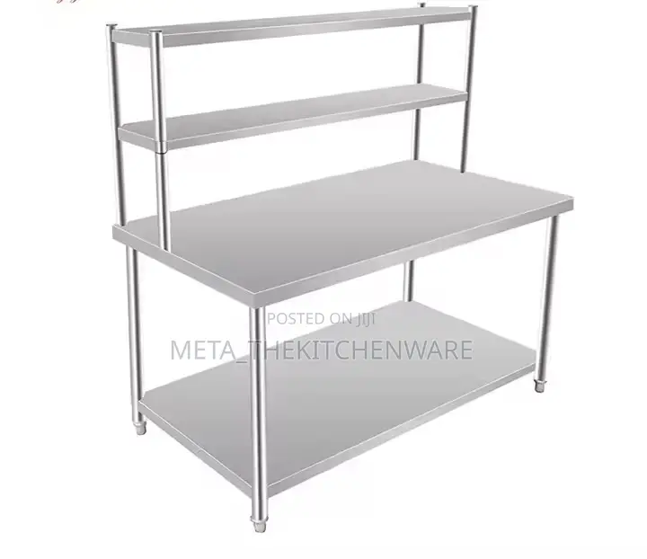 Commercial Working Table With Rack 1.5m
