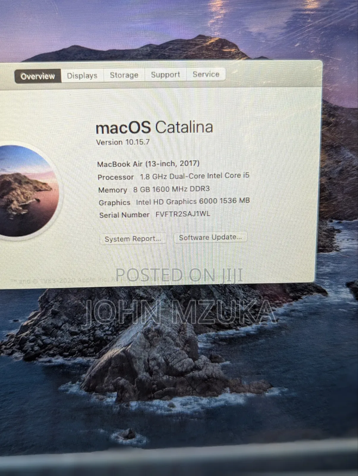 Laptop Apple MacBook Air 2017 8GB Intel Core I5 SSD 256GB
