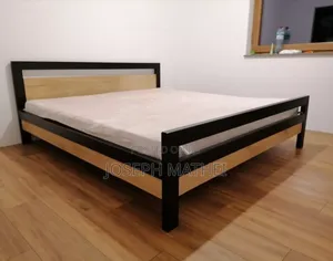 Photo - Kitanda Kizuri Sana Simple Mbao Na Chuma