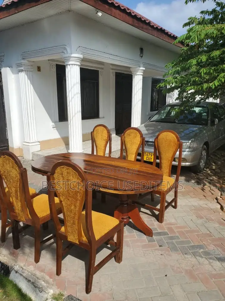Dining Table Mninga Viti 6 Bei Used Kama Mpya