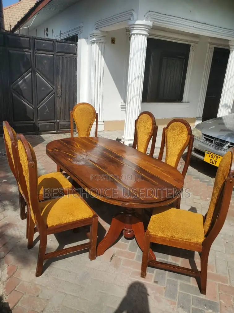 Dining Table Mninga Viti 6 Bei Used Kama Mpya