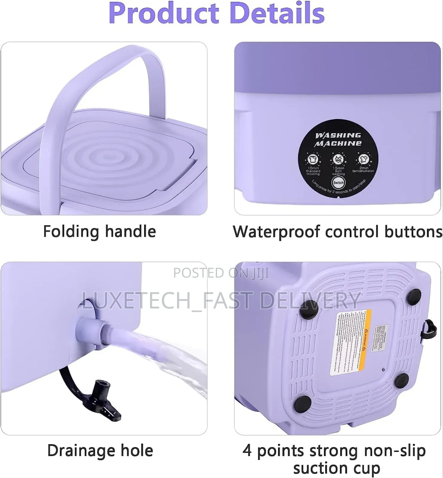 Portable Washing Machine for Apartments, 11l Foldable