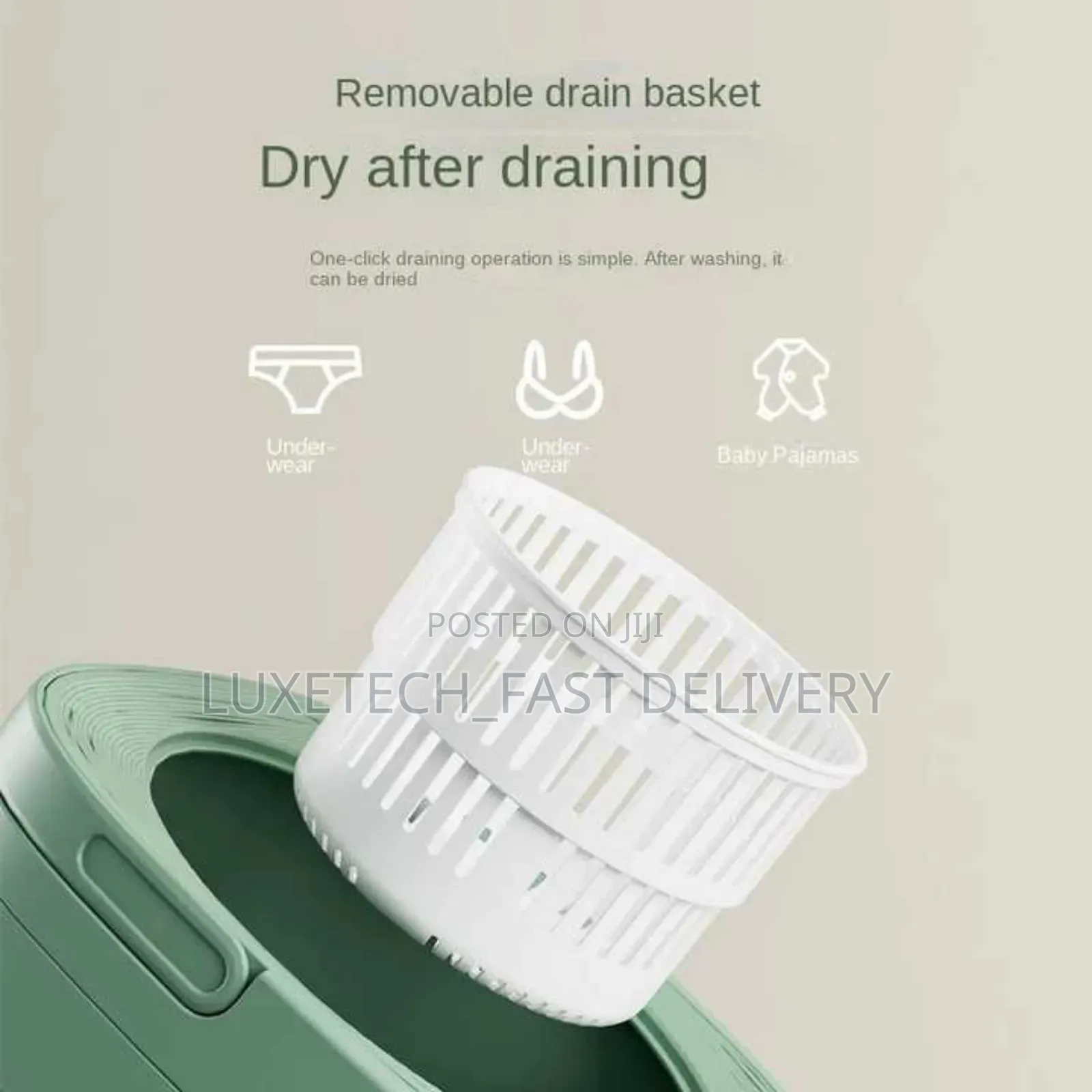Mini Foldable Washing Machine for Socks Underwear Panties 6l