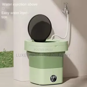 Silicone Electric Mini Foldable Wash Machine for Travel 6l