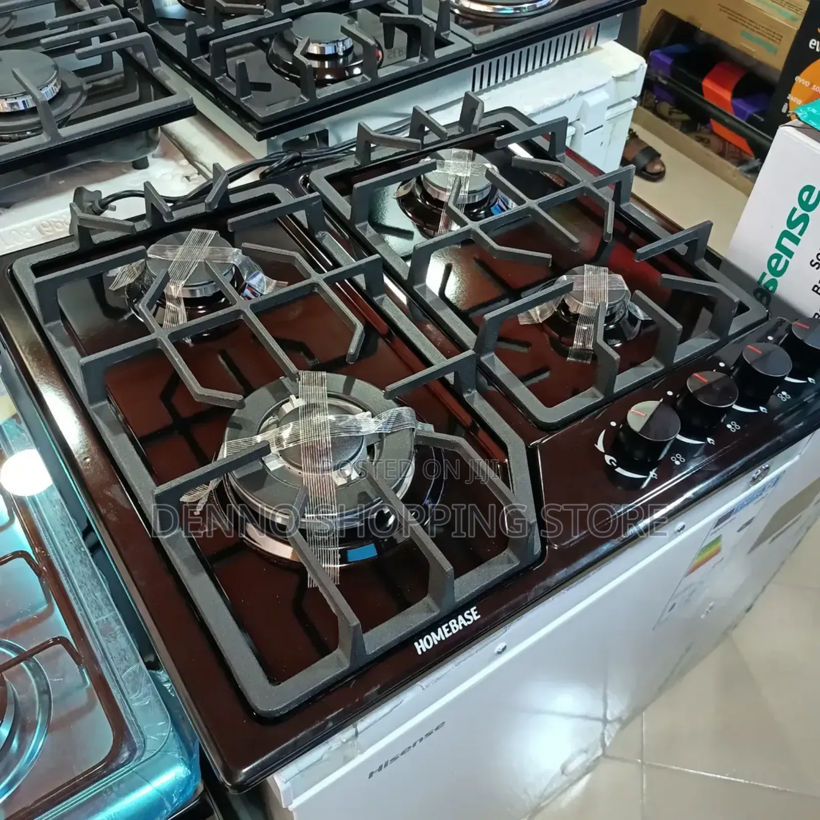 Homebase Table Top 4plates Full Gas Black