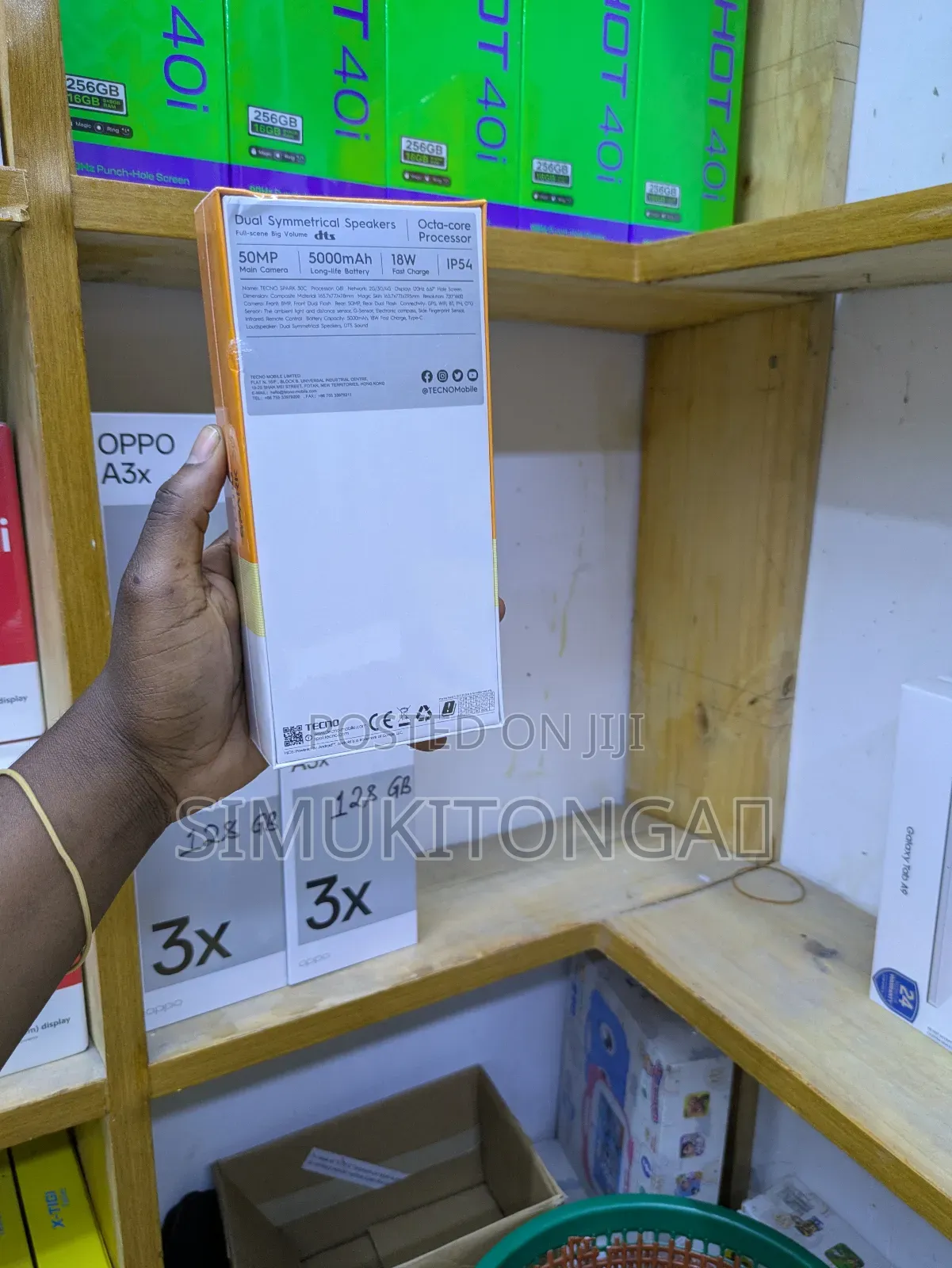 New Tecno Spark 30C 128 GB Black