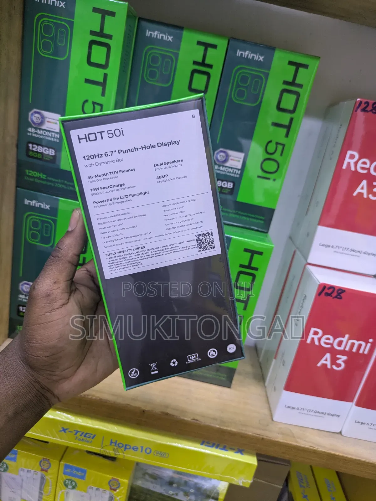 New Infinix Hot 50i 128 GB Black