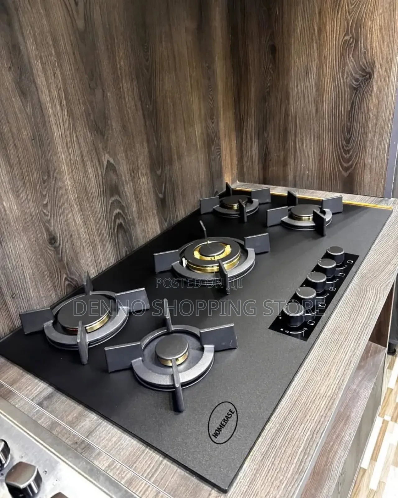 Table Top 5 Plates Black Cooker
