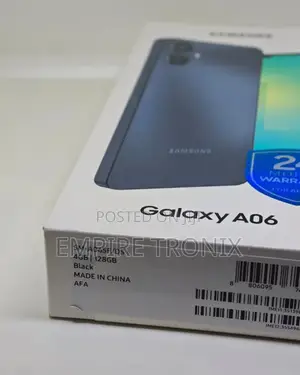 New Samsung Galaxy A06 128 GB Black