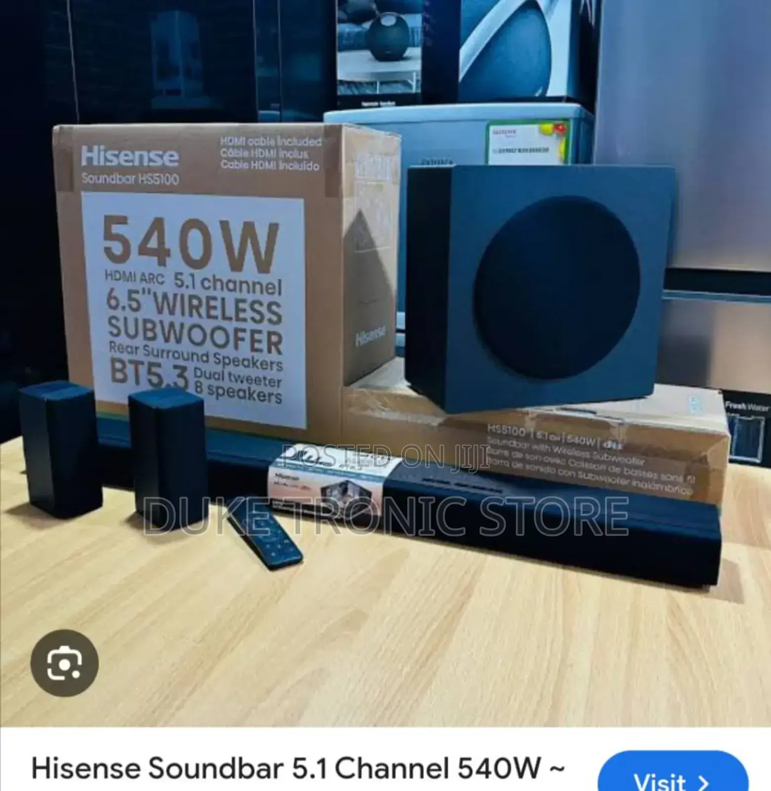 Hisense Soundbar 540W 5.1ch