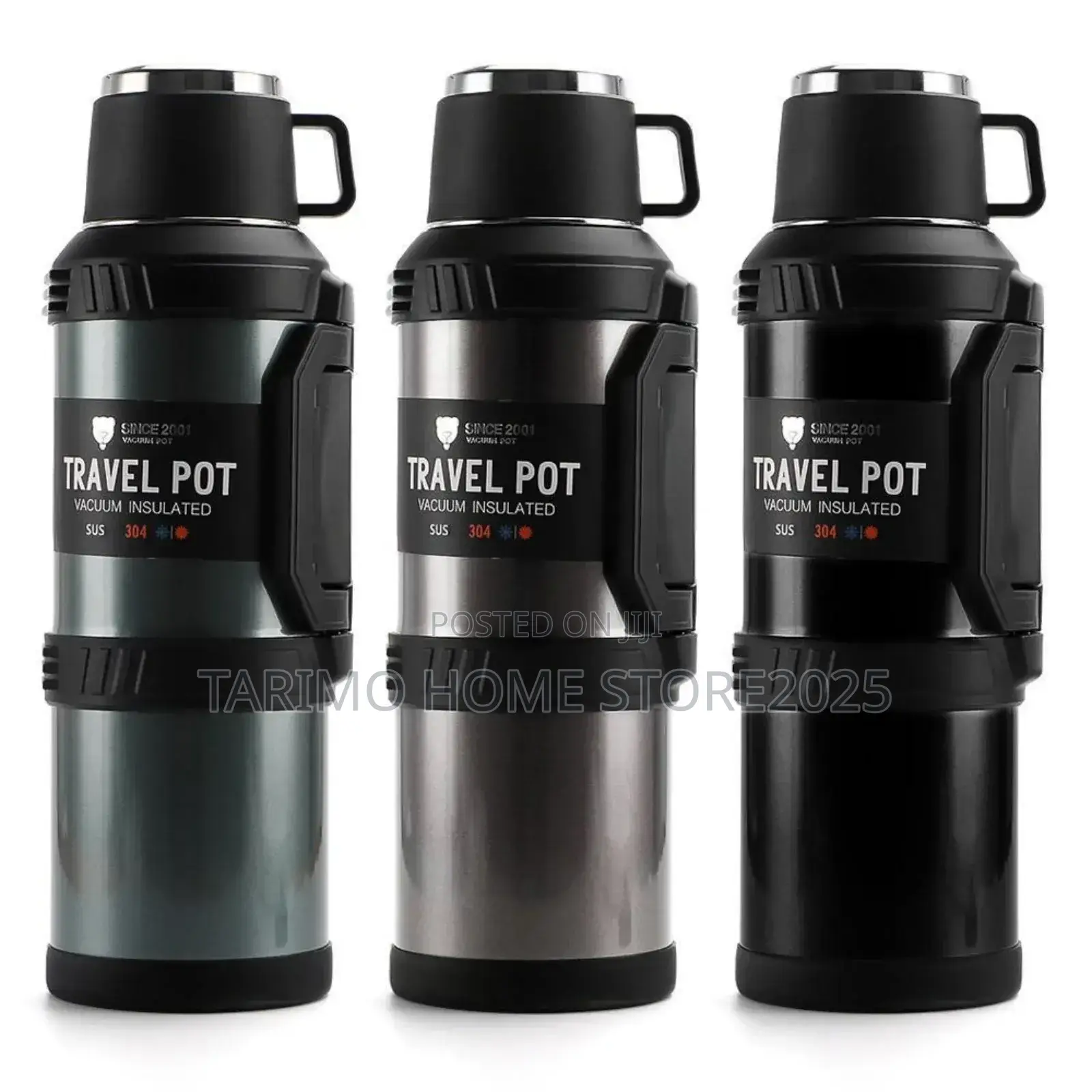 Travel Pot Vacuum Insulated Double Wall Stainless Steel